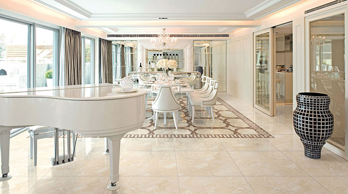 金艾陶瓷磚全拋釉瓷磚KYS8061-KKYP8069-KYS8068餐廳效果圖