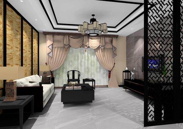 金艾陶家裝:佛山燈湖華府173㎡新中式裝修效果鑒賞