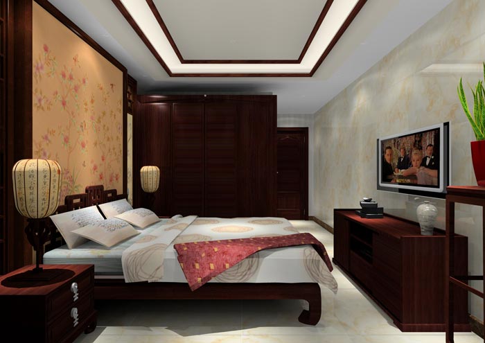 金艾陶家裝:佛山合景新鴻基·瀧景100㎡新中式裝修效果鑒賞