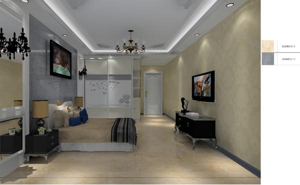 金艾陶家裝:井岡山和諧家園安置小區130㎡歐式風格裝修鑒賞