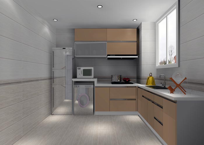 金艾陶家裝:井岡山和諧家園安置小區130㎡簡歐風格裝修鑒賞