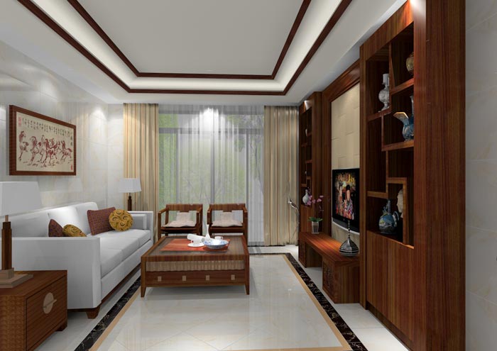 金艾陶家裝：佛山龍湖春江名城98㎡的中式風(fēng)格裝修鑒賞