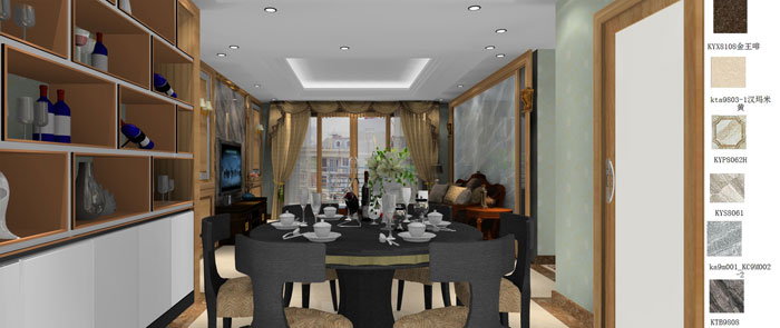 金艾陶家裝：成都中環(huán)豐錦155㎡的歐式風格裝修鑒賞