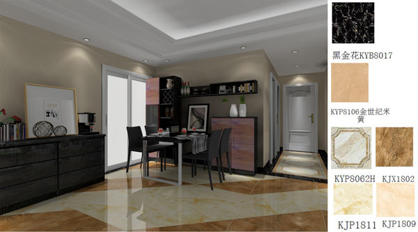 金艾陶家裝：佛山禪城怡翠晉盛花園100㎡的現代風格裝修鑒賞