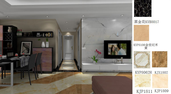 金艾陶家裝：佛山禪城怡翠晉盛花園100㎡的現代風格裝修鑒賞